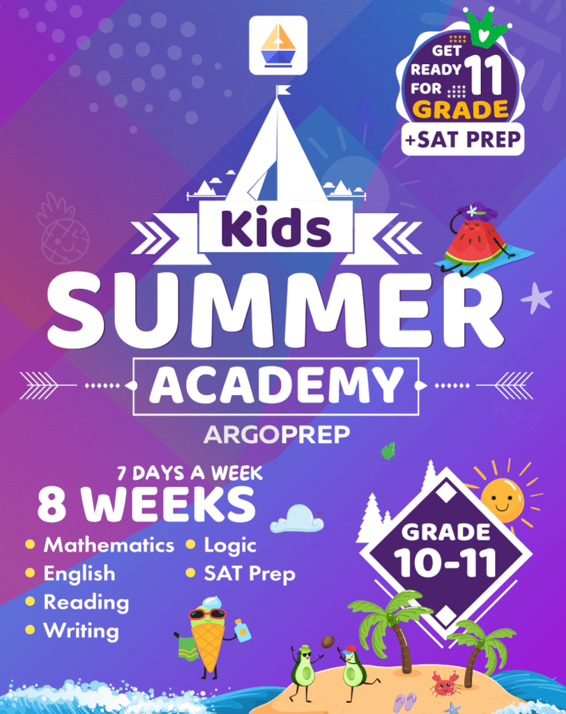 Kids Summer Academy by ArgoPrep: Grade 10-11