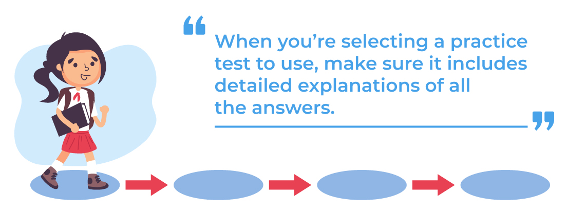 Take a series of practice tests shsat