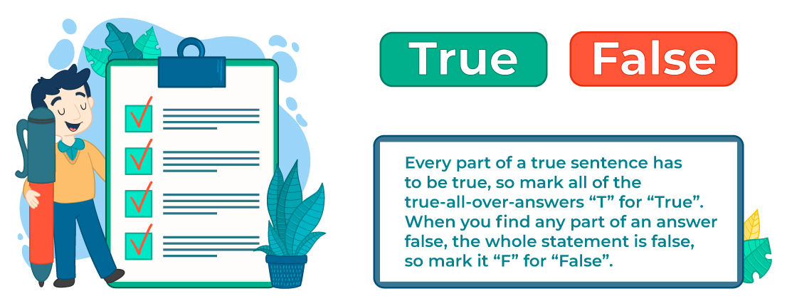 True or False SHSAT