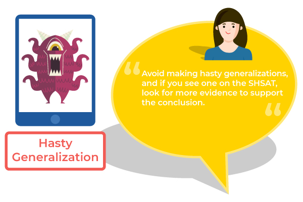 Hasty Generalization shsat