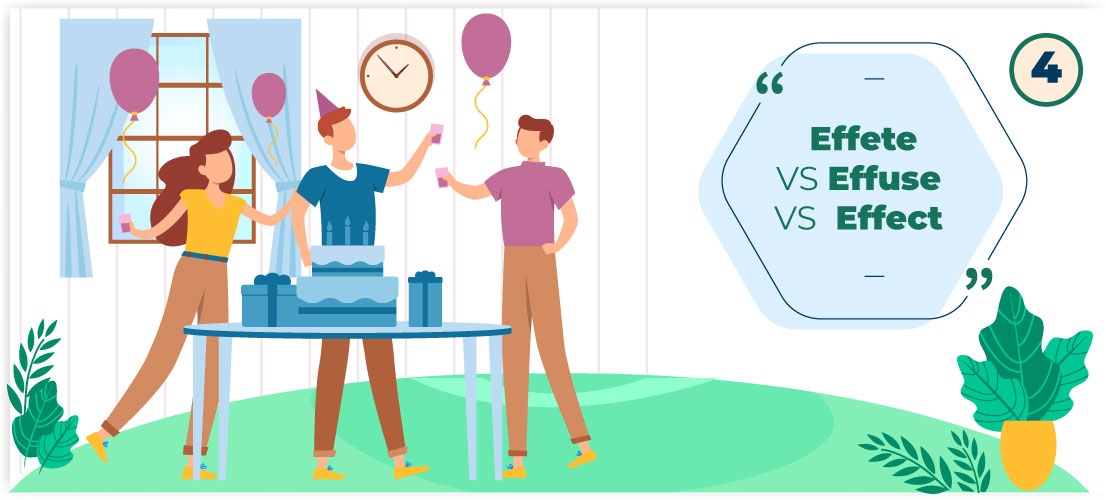 Effete VS Effuse VS Effect verbal gre