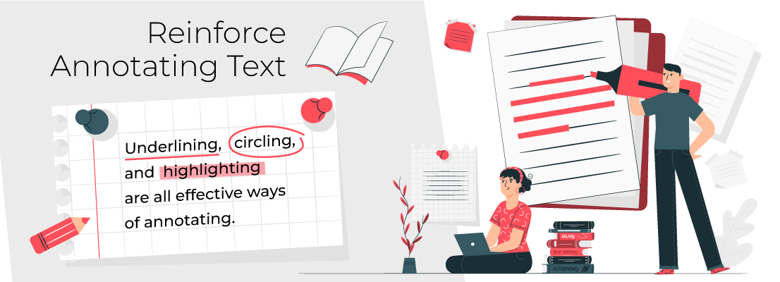 Reinforce Annotating Text for ela scores