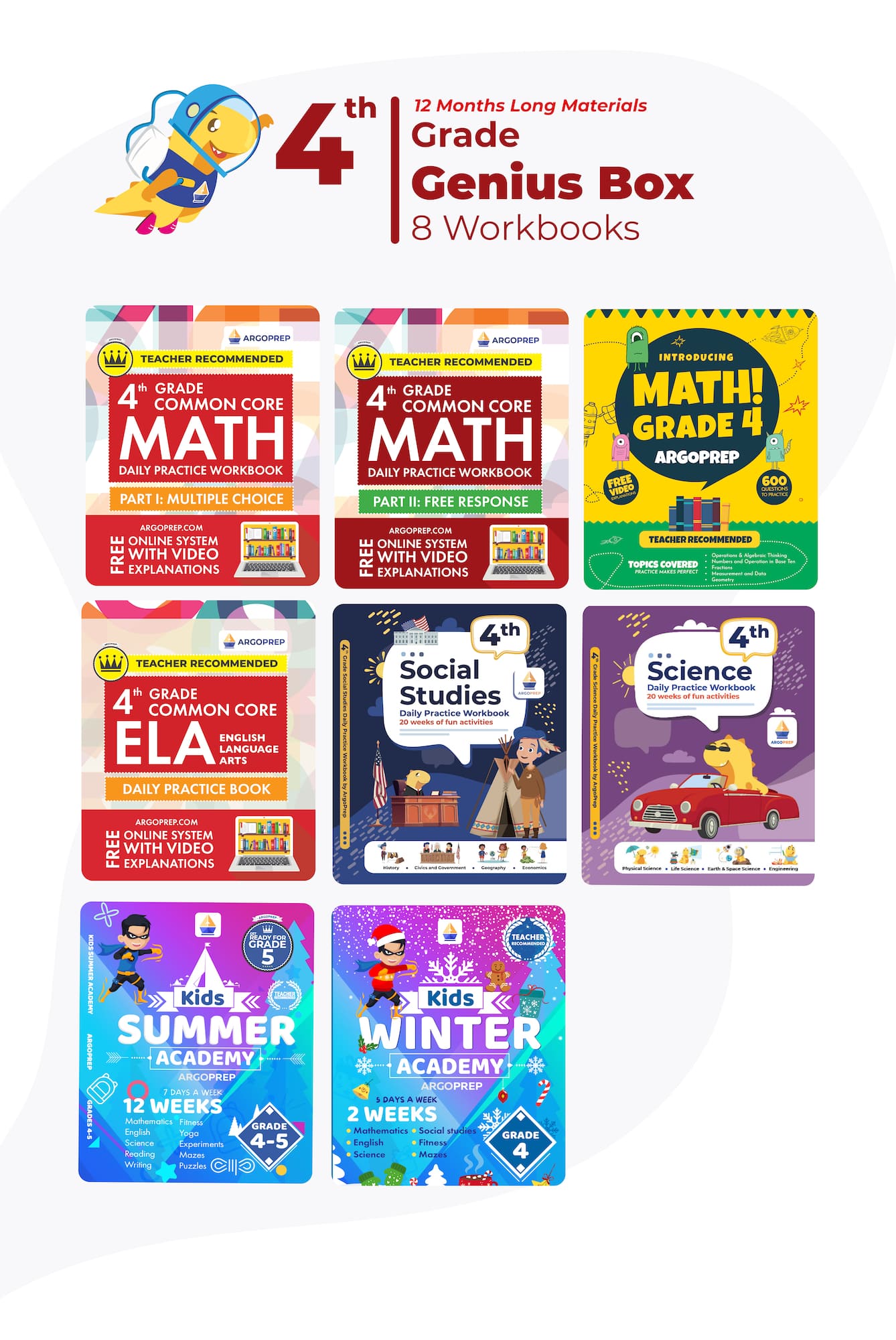 4th Grade Ultimate Bundle (8 Workbooks