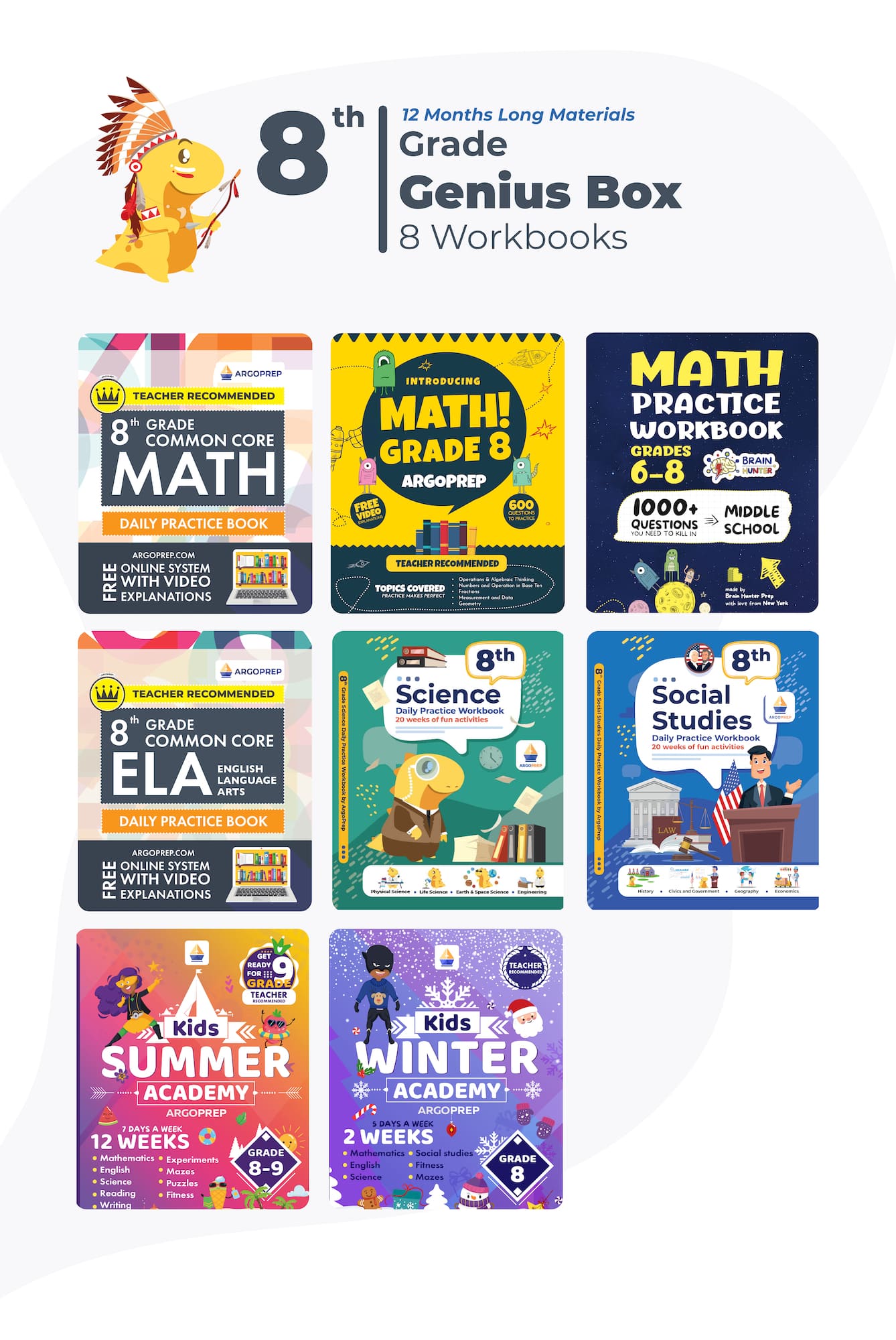 8th Grade Ultimate Bundle (8 Workbooks