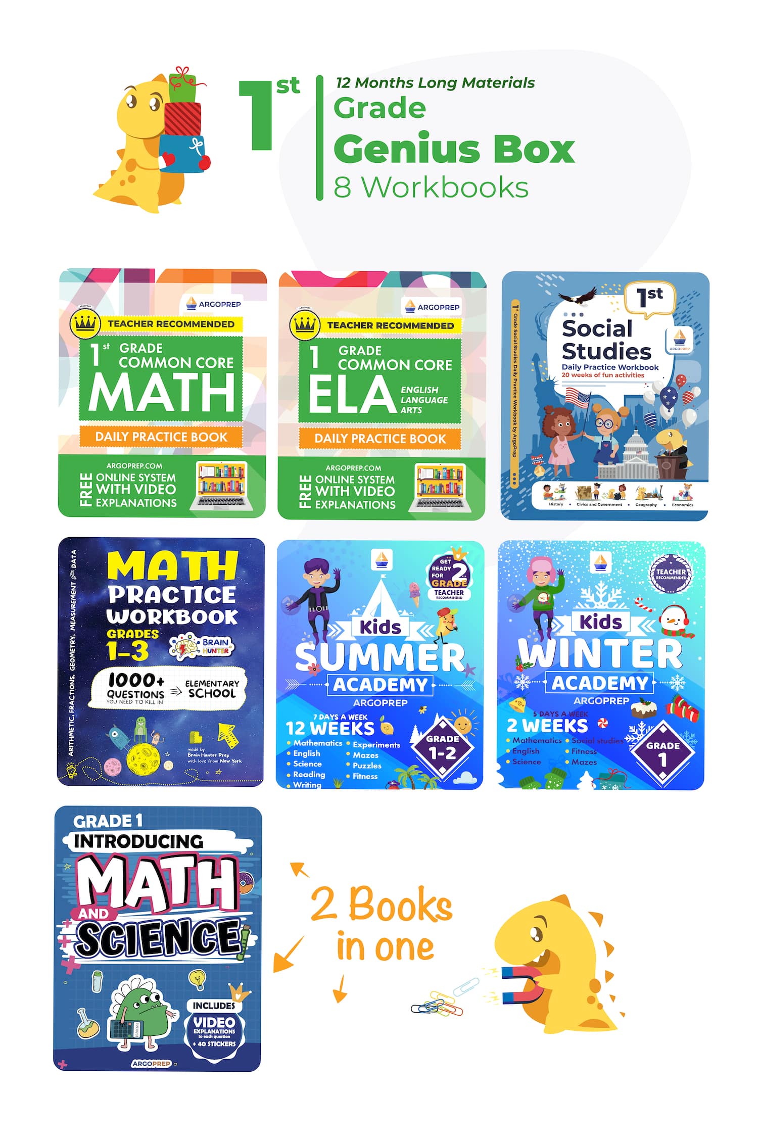 1st Grade Ultimate Bundle (8 Workbooks