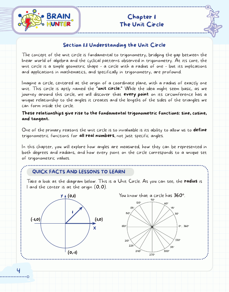High School Trigonometry Practice Workbook