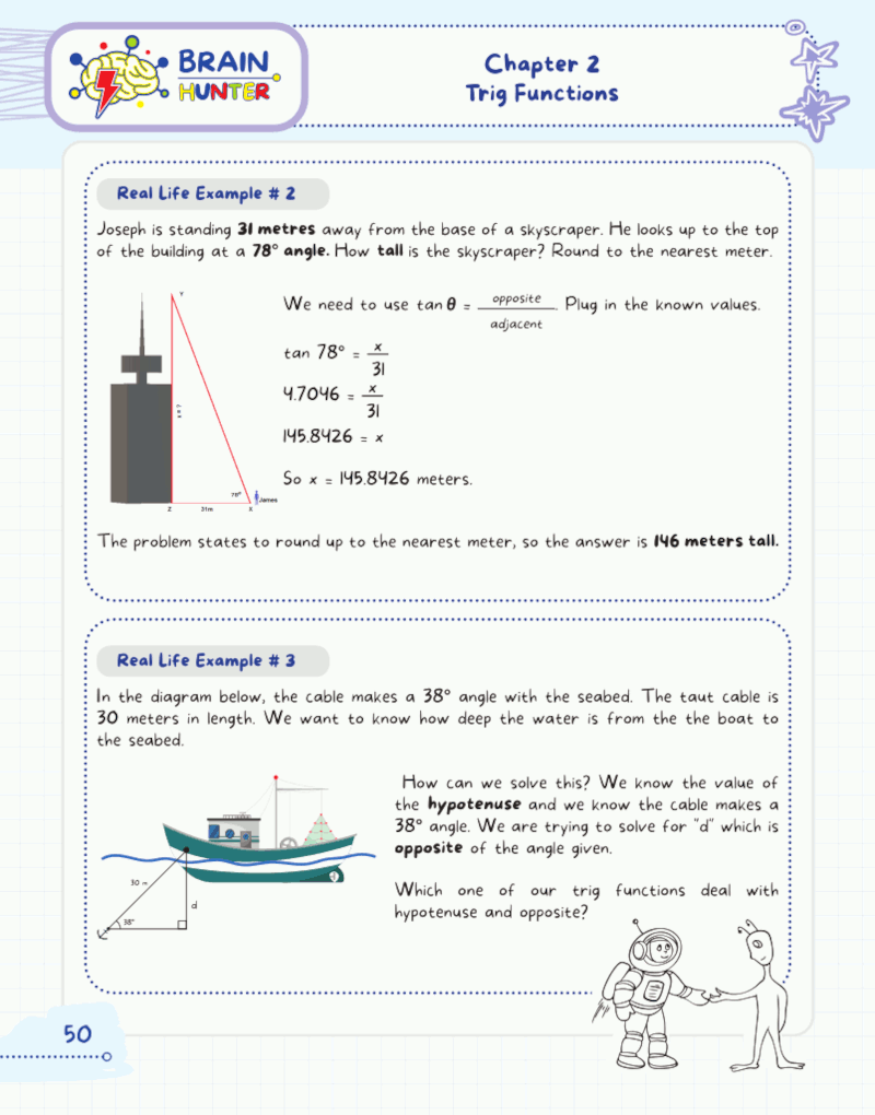 High School Trigonometry Practice Workbook