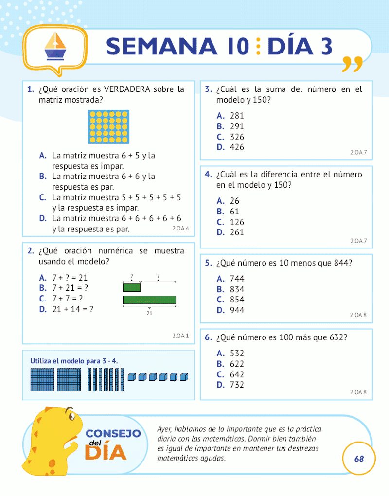 2nd Grade Common Core Math: Spanish Edition