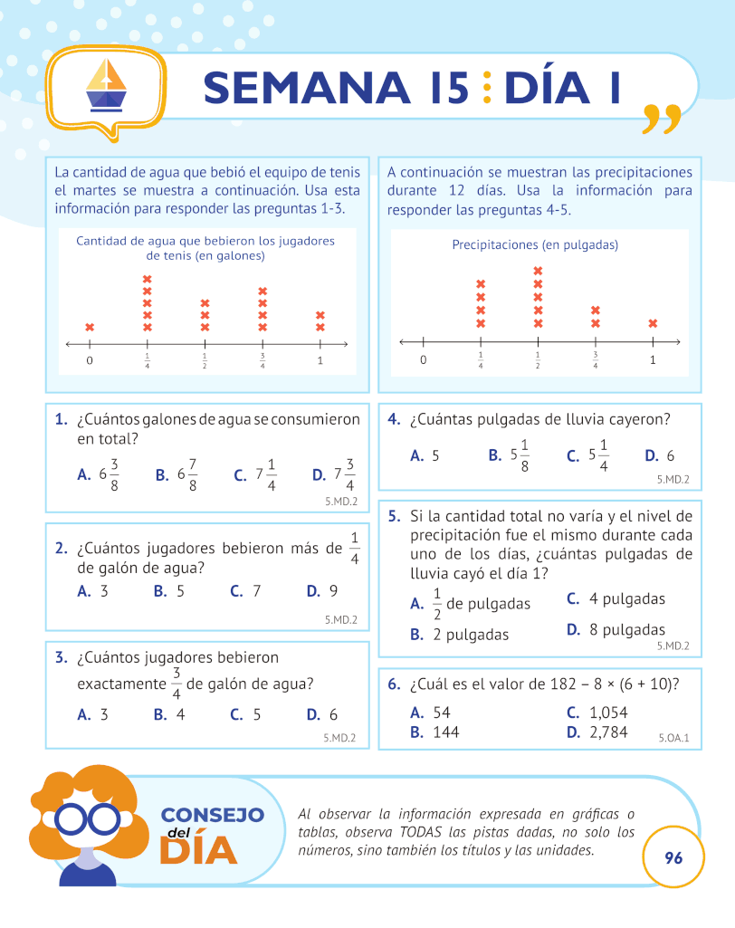 5th Grade Common Core Math: Spanish Edition