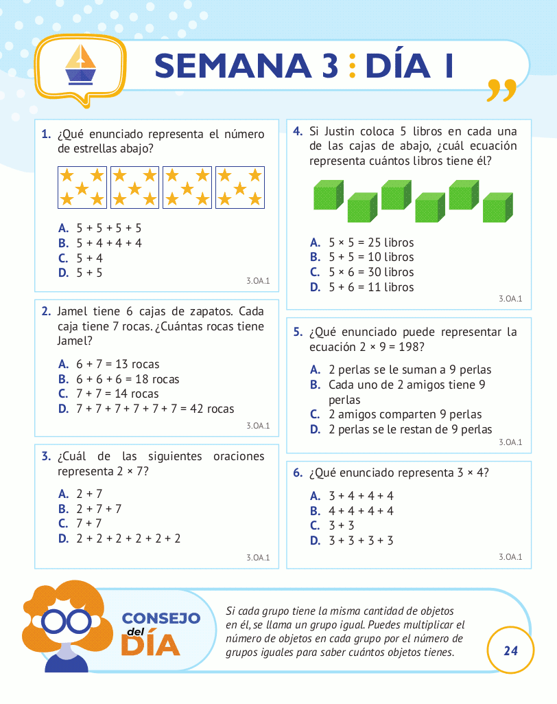 3rd Grade Common Core Math: Spanish Edition