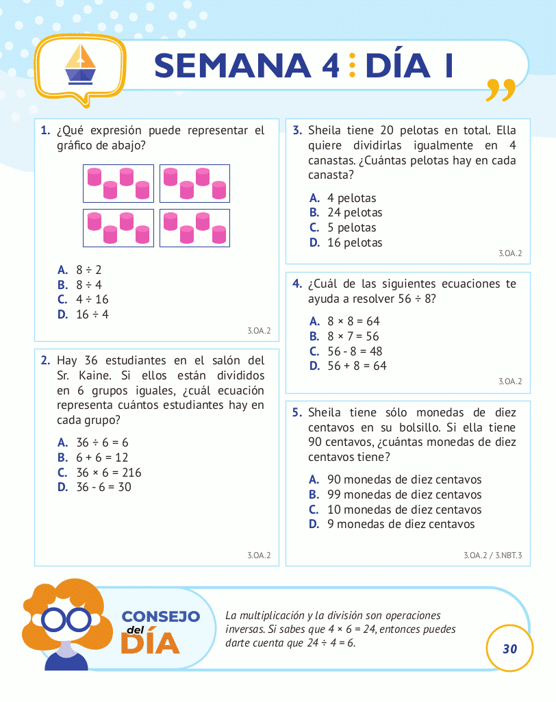 3rd Grade Common Core Math: Spanish Edition