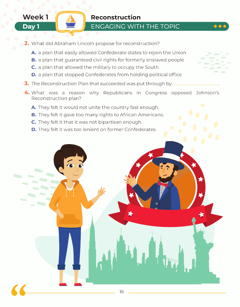 8th Grade Social Studies: Daily Practice Workbook