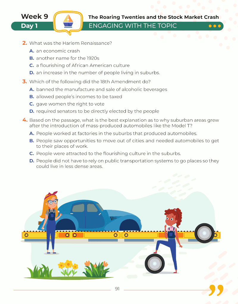 8th Grade Social Studies: Daily Practice Workbook