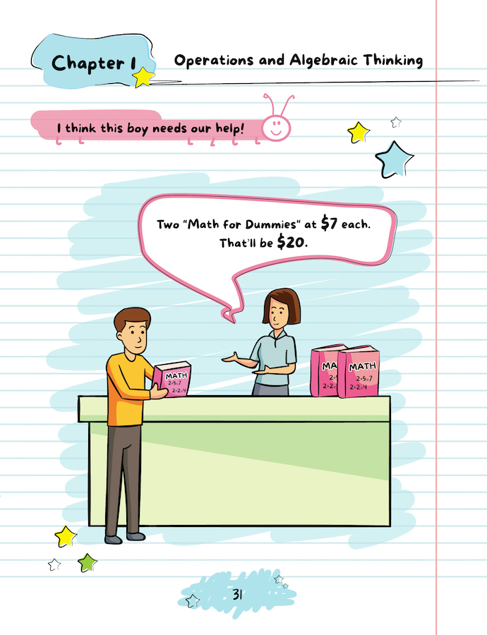 1st Grade Math: Frogyogi Practice Workbook