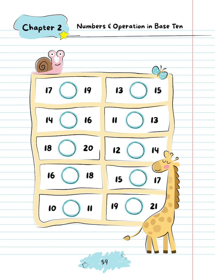 1st Grade Math: Frogyogi Practice Workbook