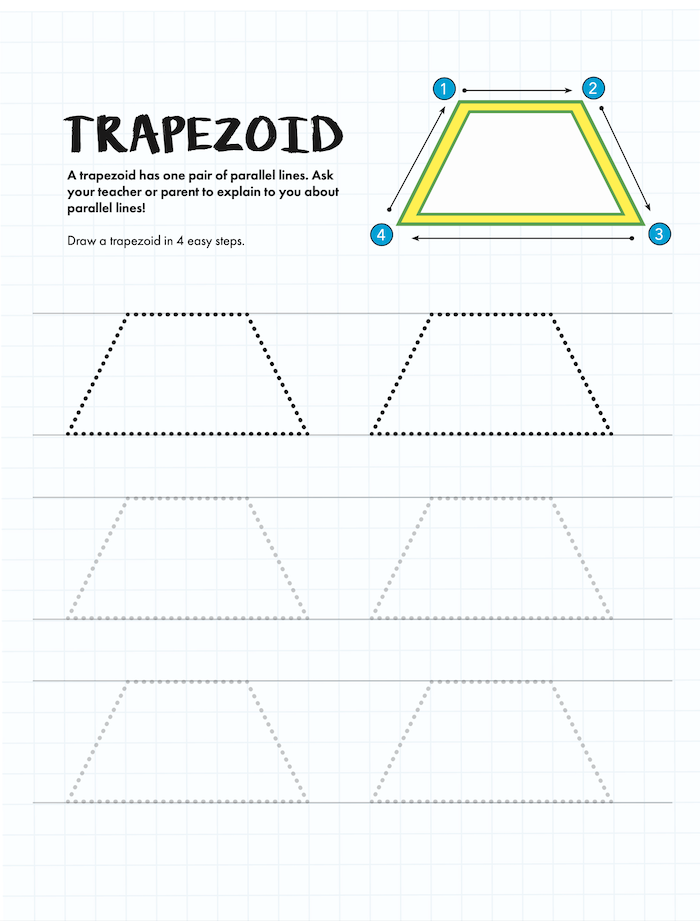 Shape Tracing And Coloring Practice Workbook For Preschoolers To 3rd Grade