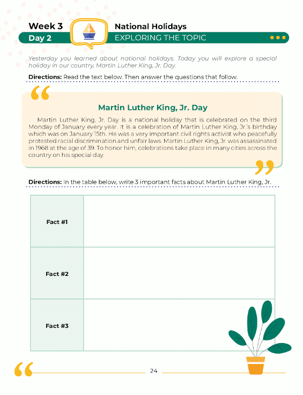 1st Grade Social Studies: Daily Practice Workbook