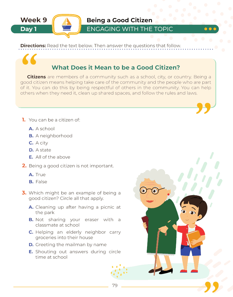1st Grade Social Studies: Daily Practice Workbook