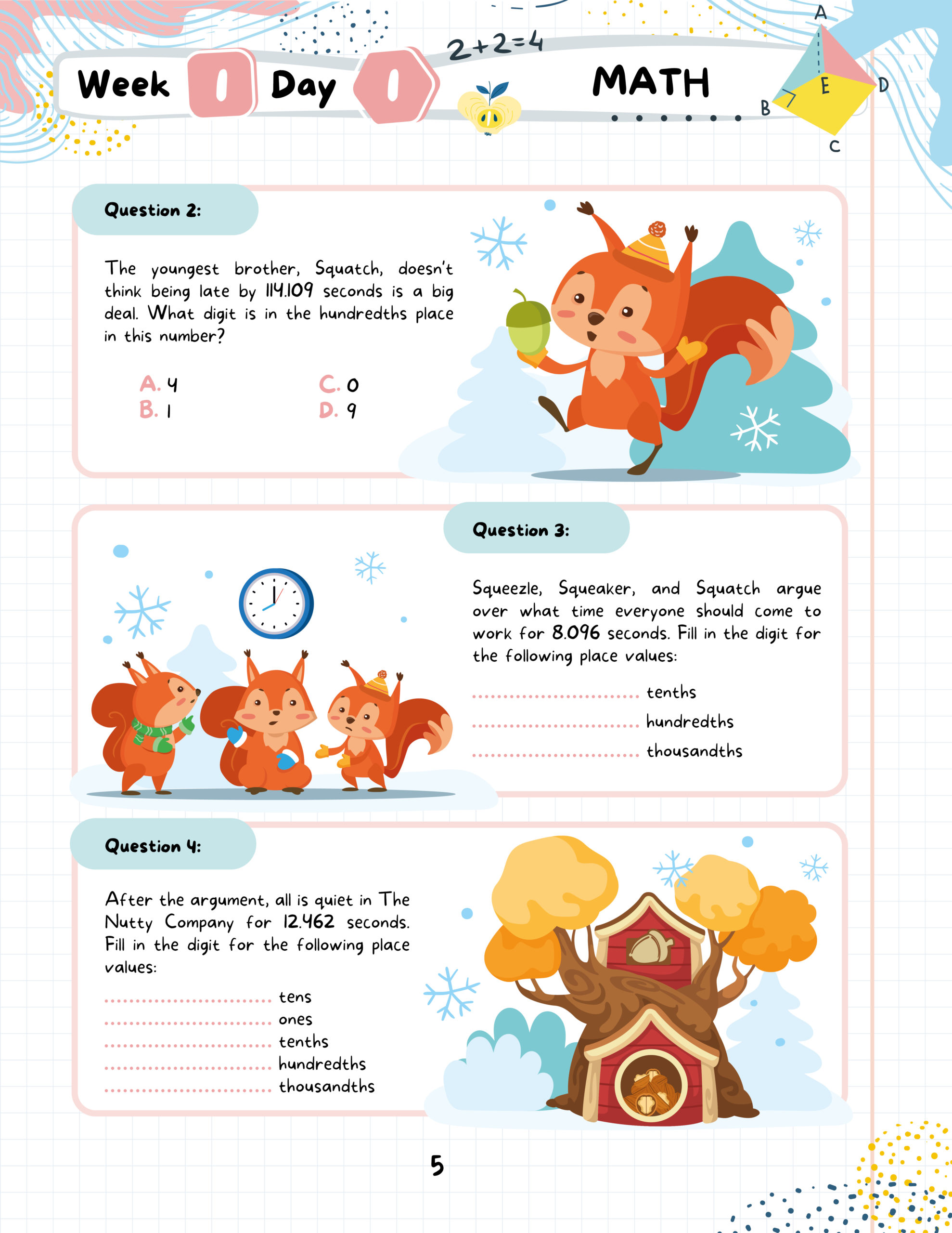 Kids Winter Academy by ArgoPrep: Grade 5