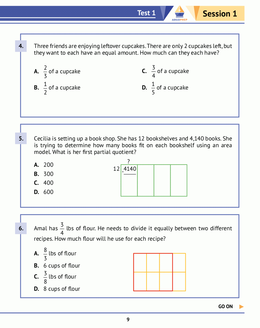 5th Grade Math Practice Book: 8 Full-Length Simulated Math Tests