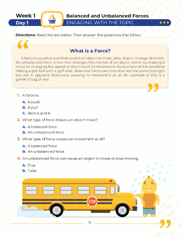 3rd Grade Science: Daily Practice Workbook | 20 Weeks Of Fun Activities