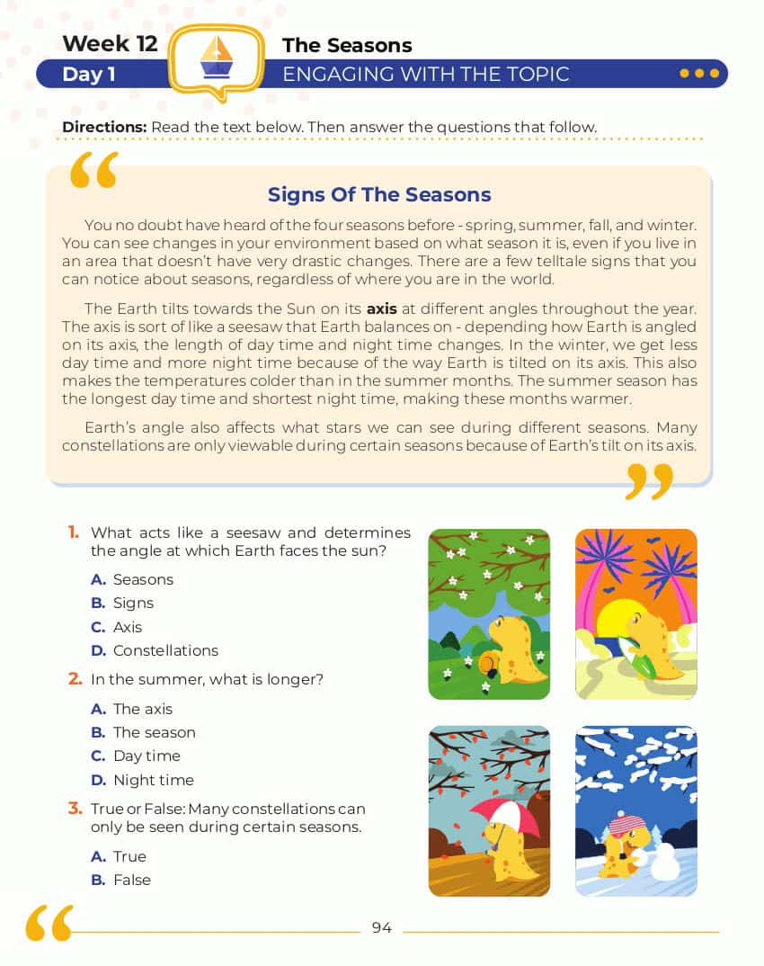 5th Grade Science: Daily Practice Workbook | 20 Weeks Of Fun Activities