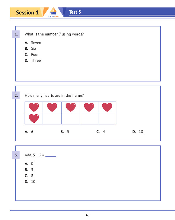 1st Grade Math Practice Book: 8 Full-Length Simulated Math Tests