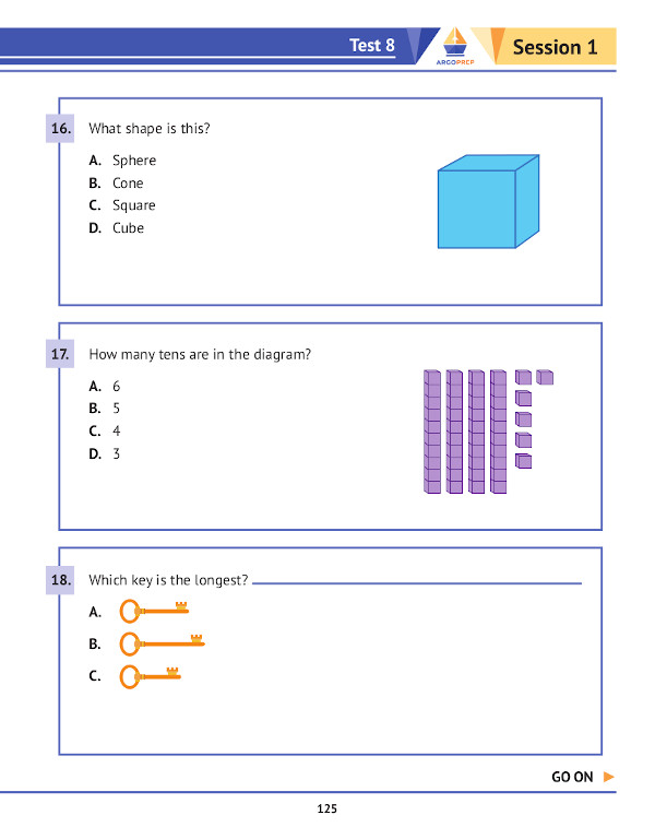1st Grade Math Practice Book: 8 Full-Length Simulated Math Tests