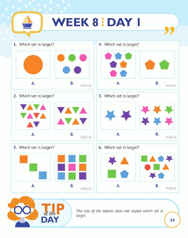Common Core Math Kindergarten Worksheets