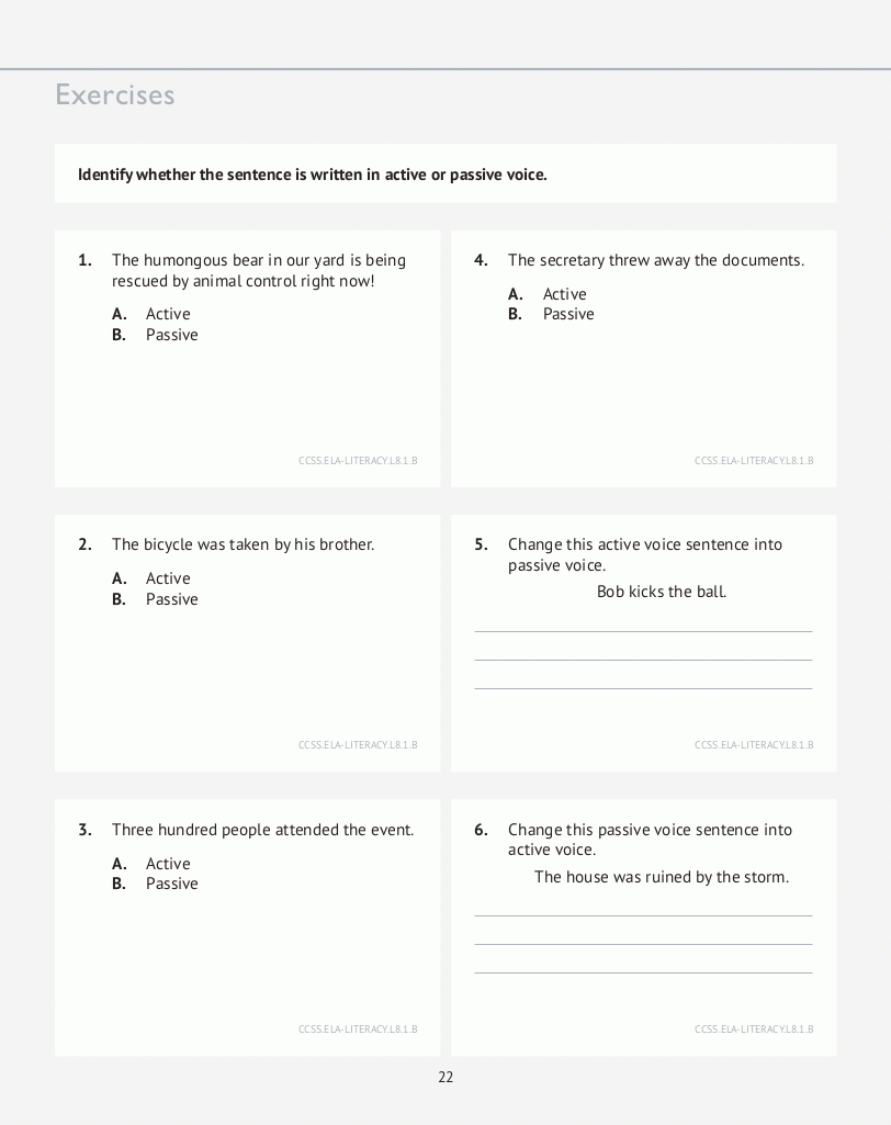 8th Grade Language Arts Practice Sheets Spectrum Language Arts