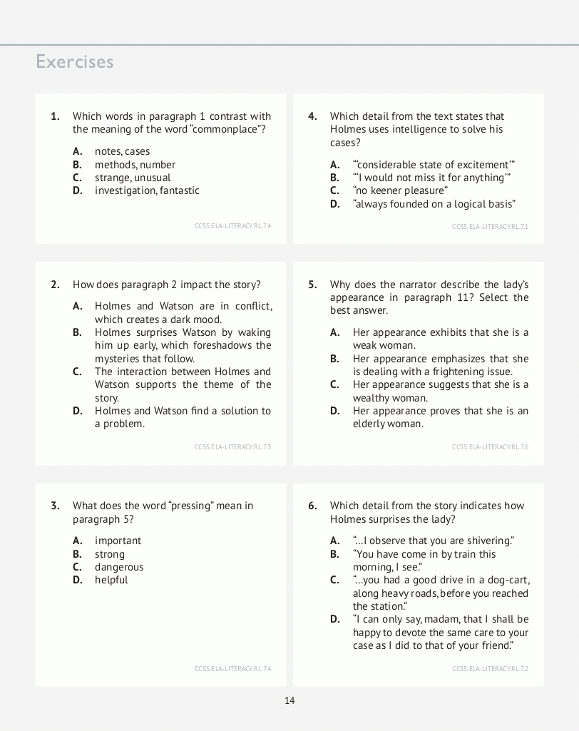 7th Grade Common Core ELA (English Language Arts: Daily Practice Workbook)