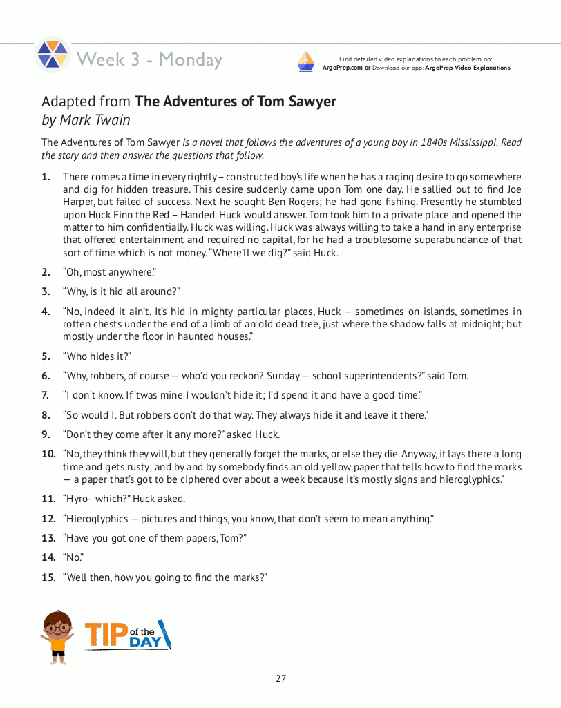 7th Grade Common Core ELA (English Language Arts: Daily Practice Workbook)