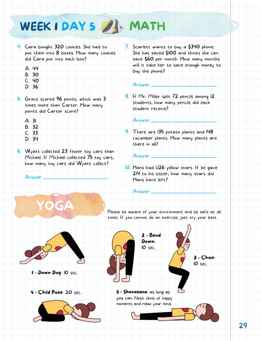 Kids Summer Academy by ArgoPrep: Grade 3-4