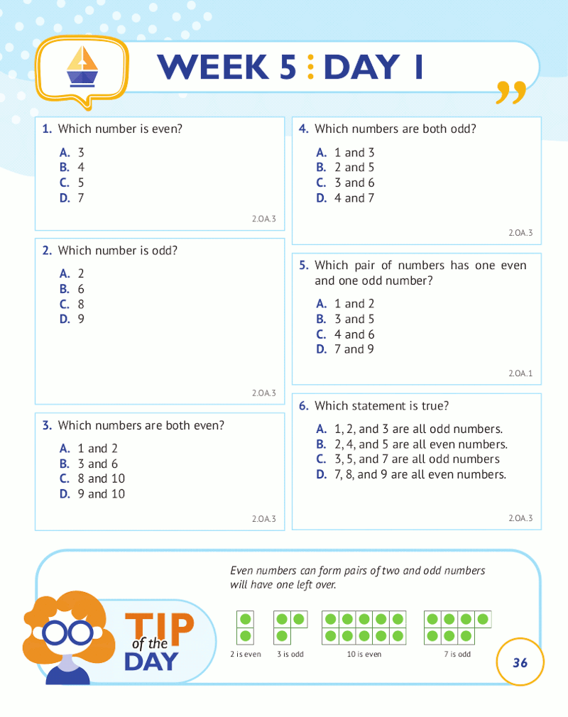 2nd Grade Common Core Math: Daily Practice Workbook Part I: Multiple Choice 2nd Grade Common Core Math: Daily Practice Workbook Part I: Multiple Choice