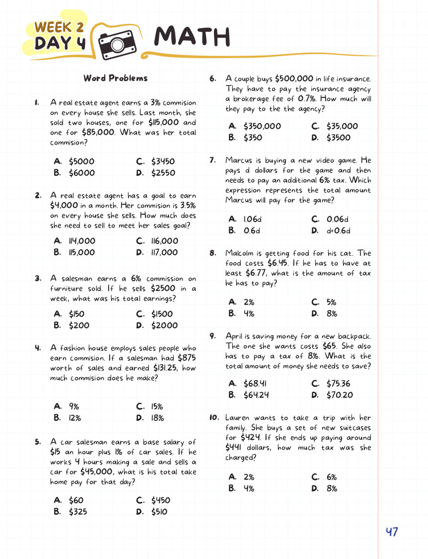 Kids Summer Academy by ArgoPrep: Grade 7-8