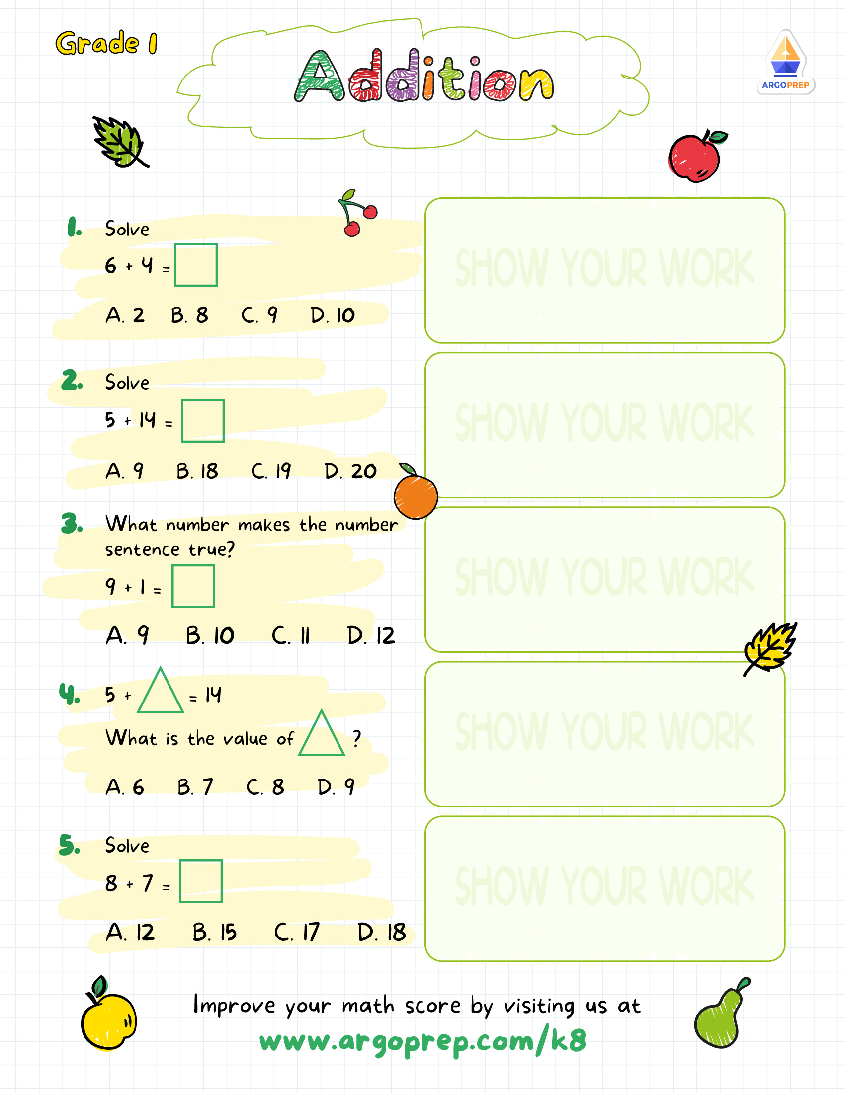 Algebraic Autumn Addition