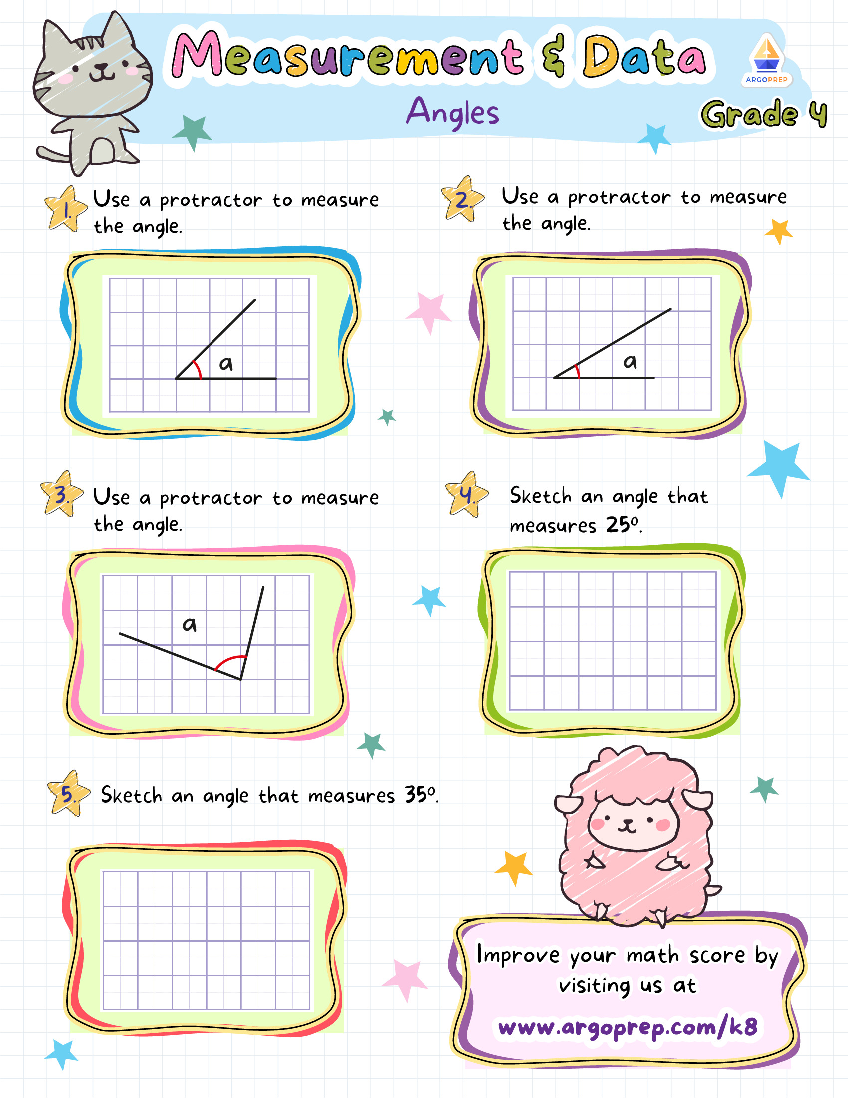 Types of angles in mathematics, image size:1700x2200
