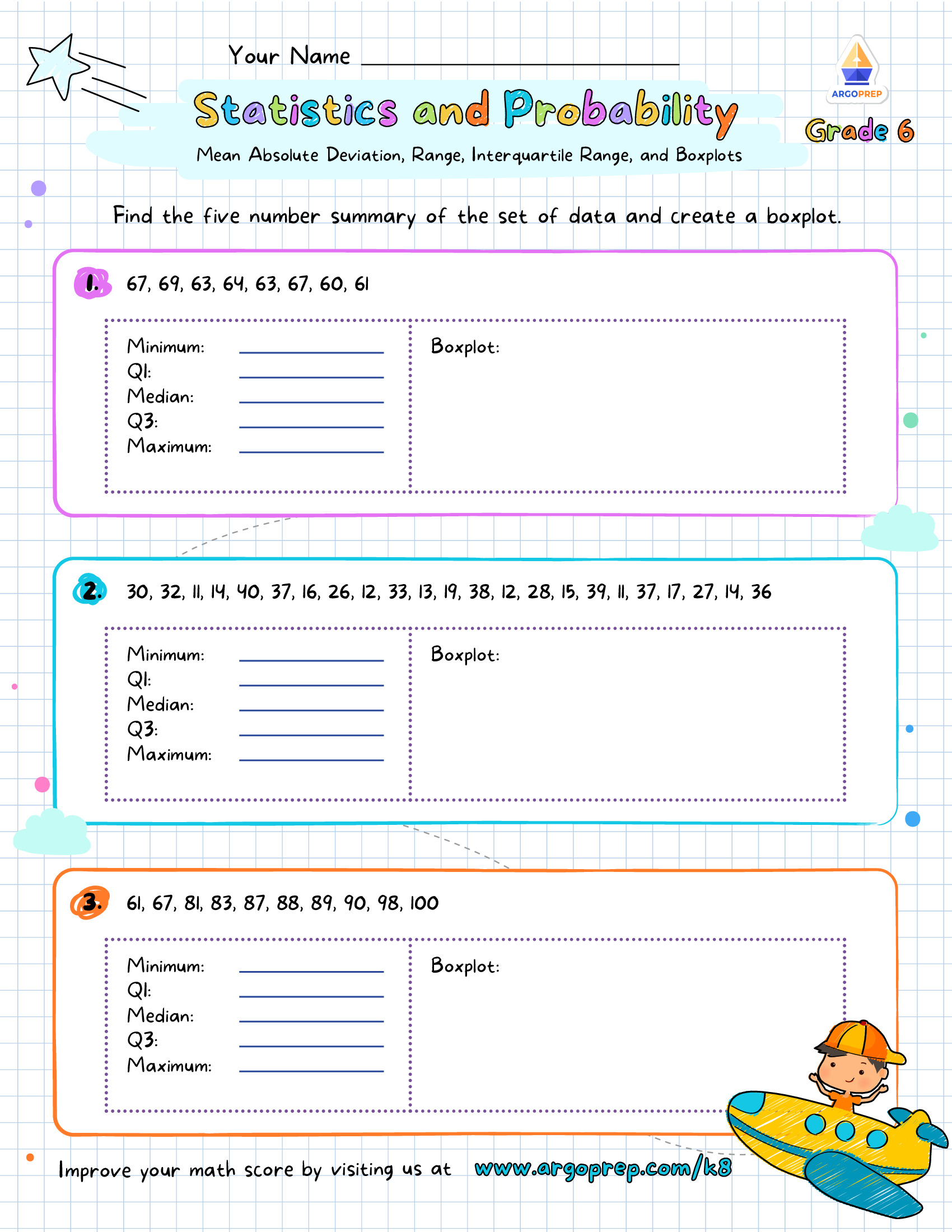 6th grade Worksheets For Free - ArgoPrep for Free Printable 6th Grade Worksheets