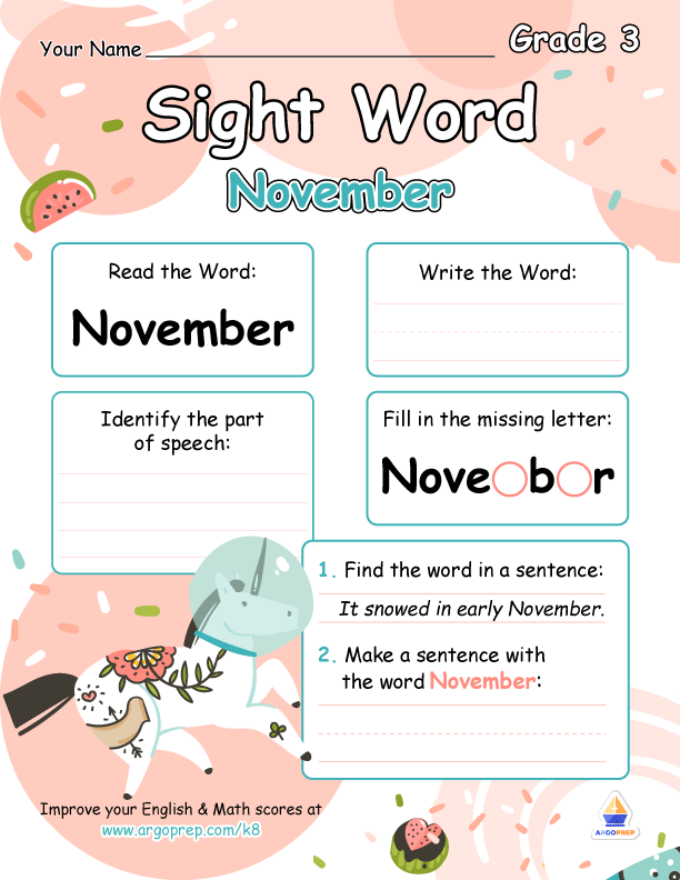 Thankful for "November"