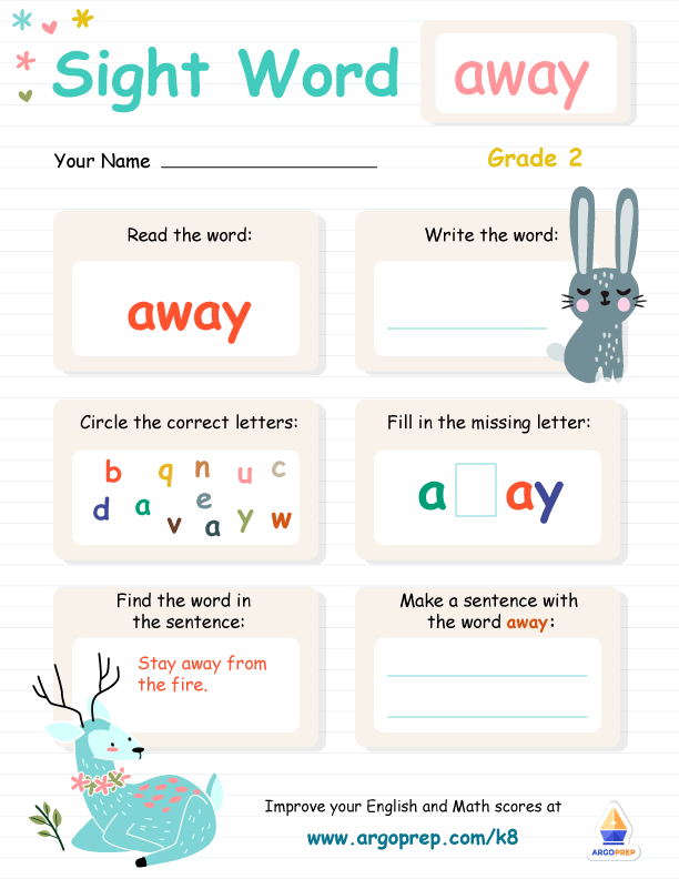 Up, Up, and "Away" with Sight Words