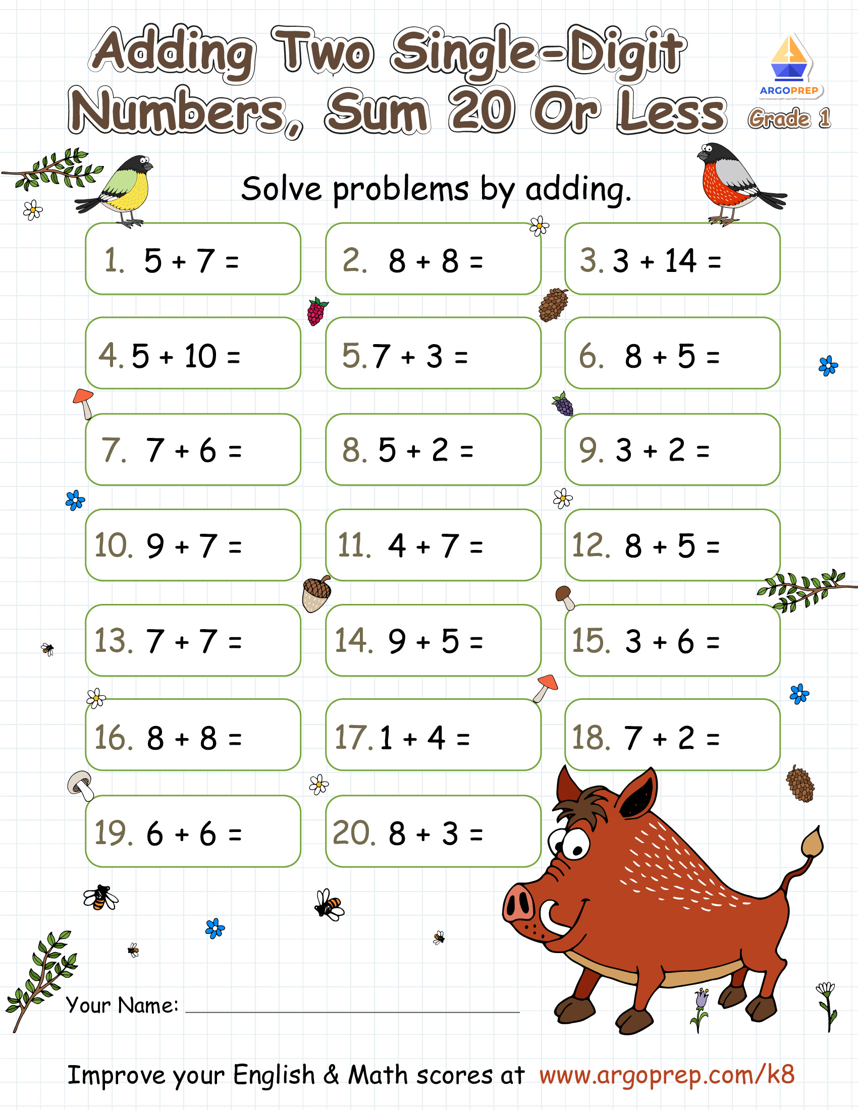 Math with a Young Warthog