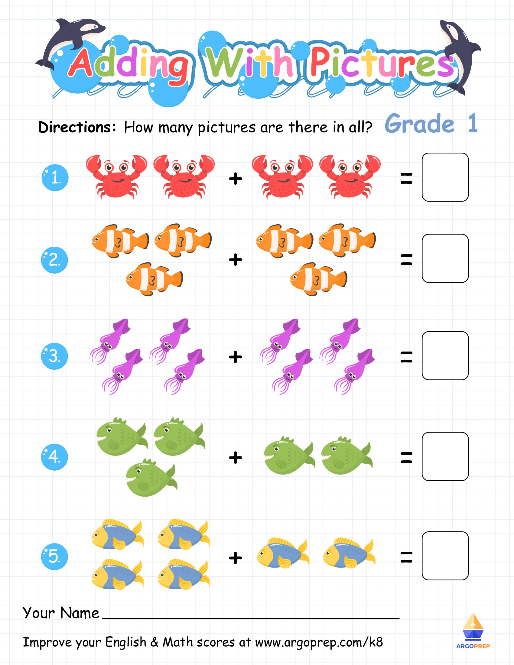 Adding with Ocean Friends