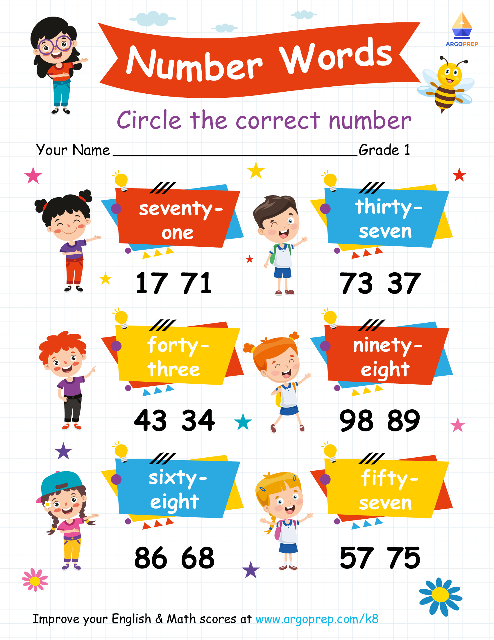 Nametags for Numbers