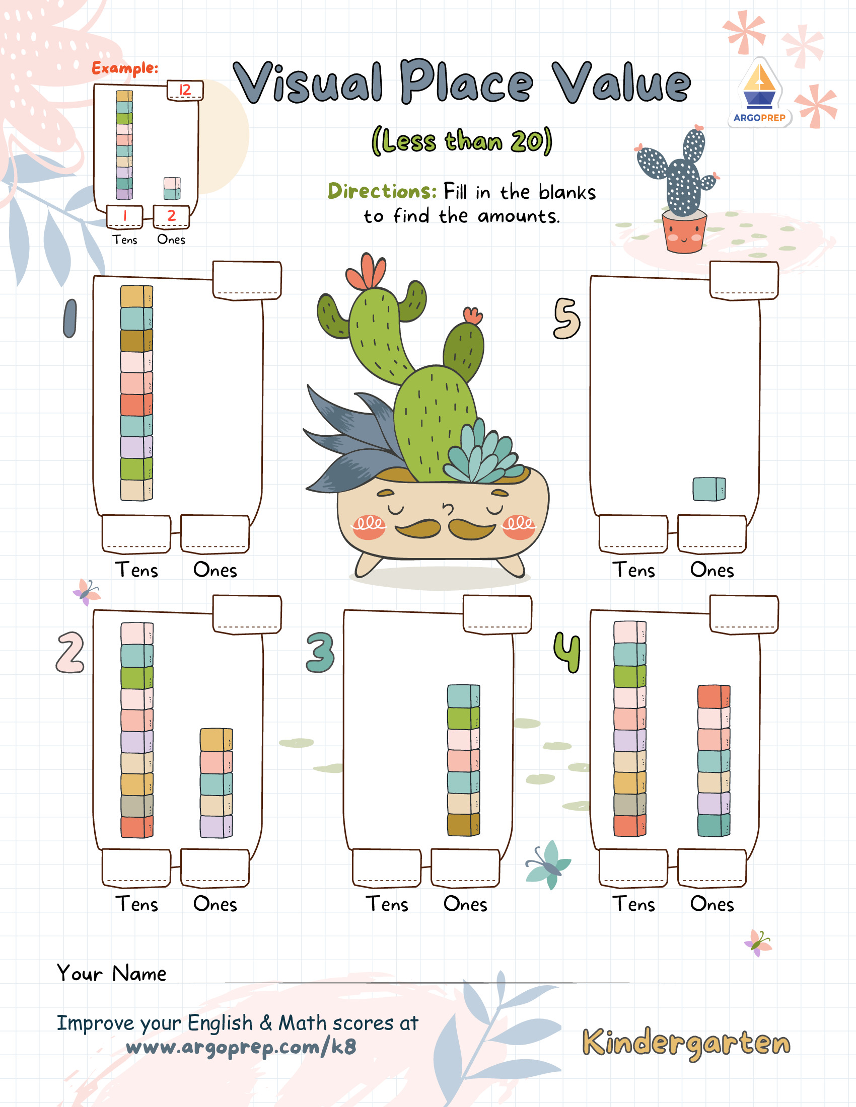 Base Ten with Mr. Mustachio and Kit Cactus