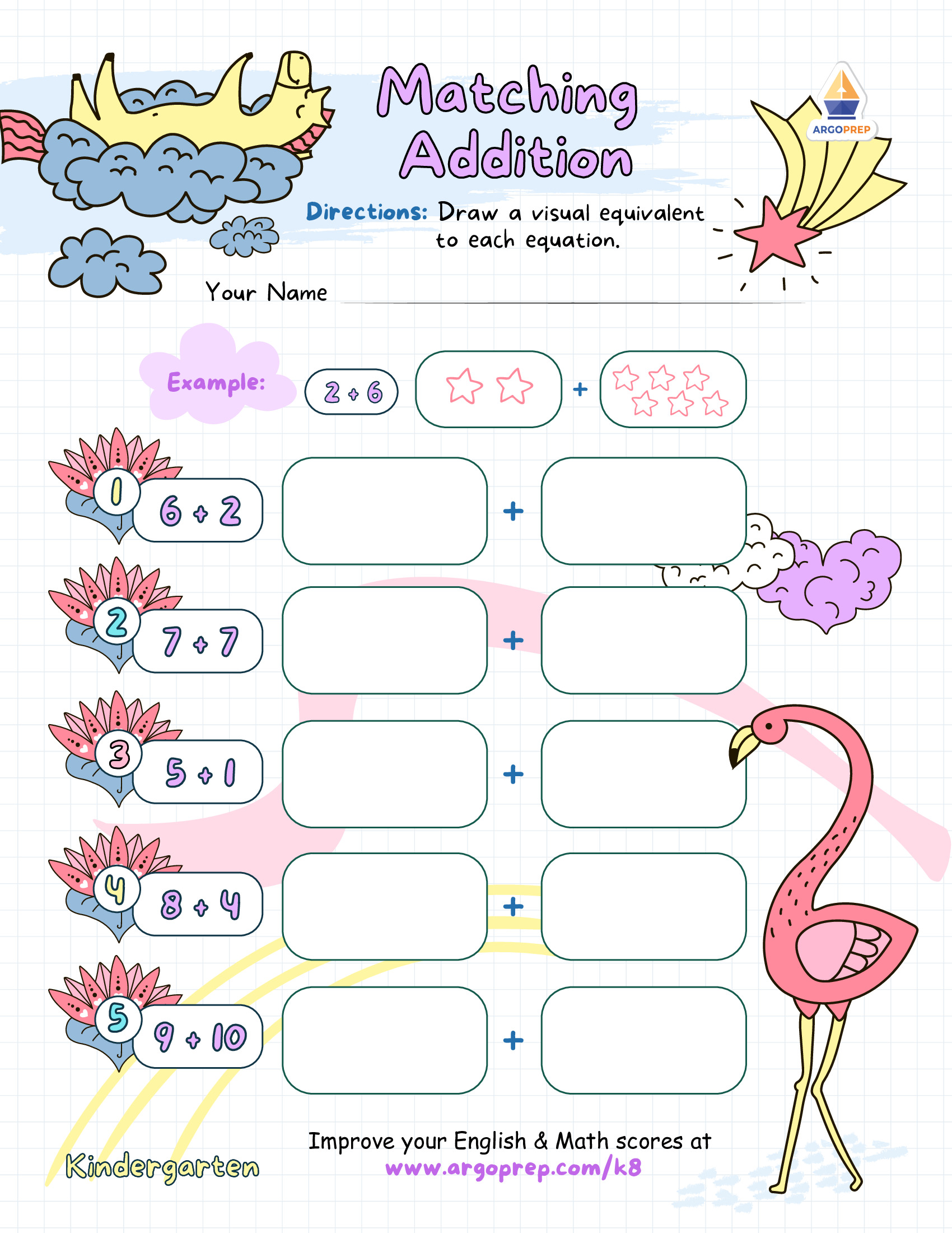Pegasus and Flamingo Addition Match