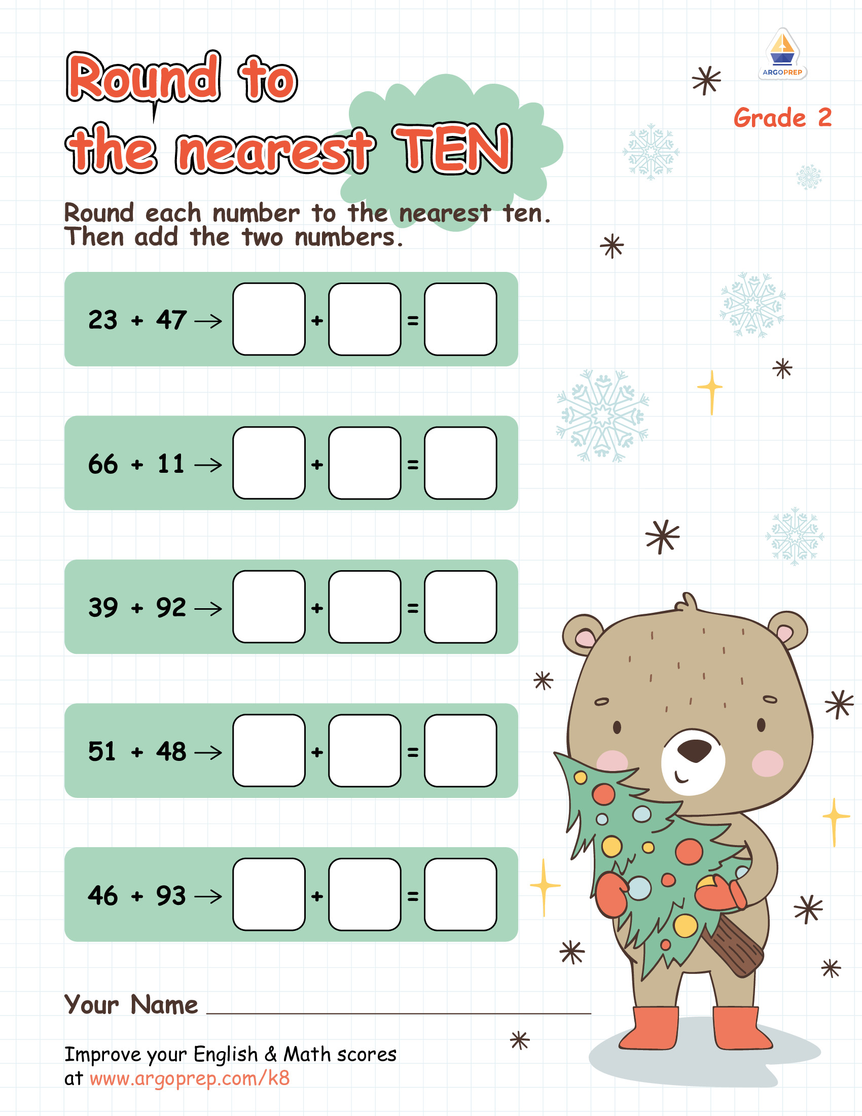 More Rounding with Jingle Bear