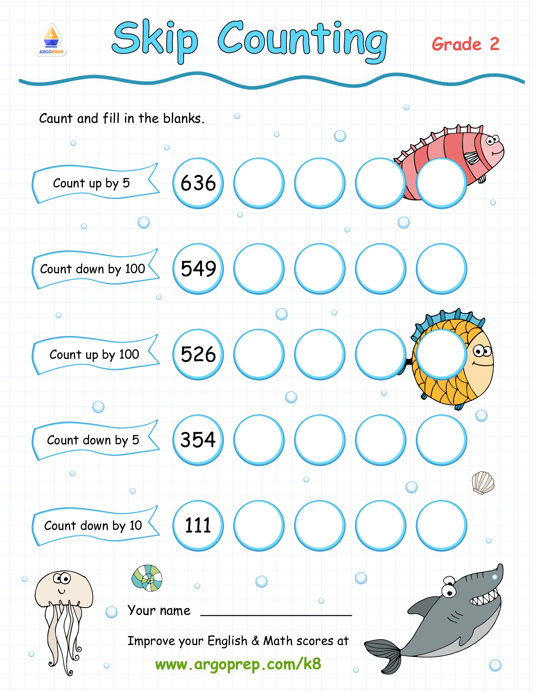 Skip Counting with Shane the Shark
