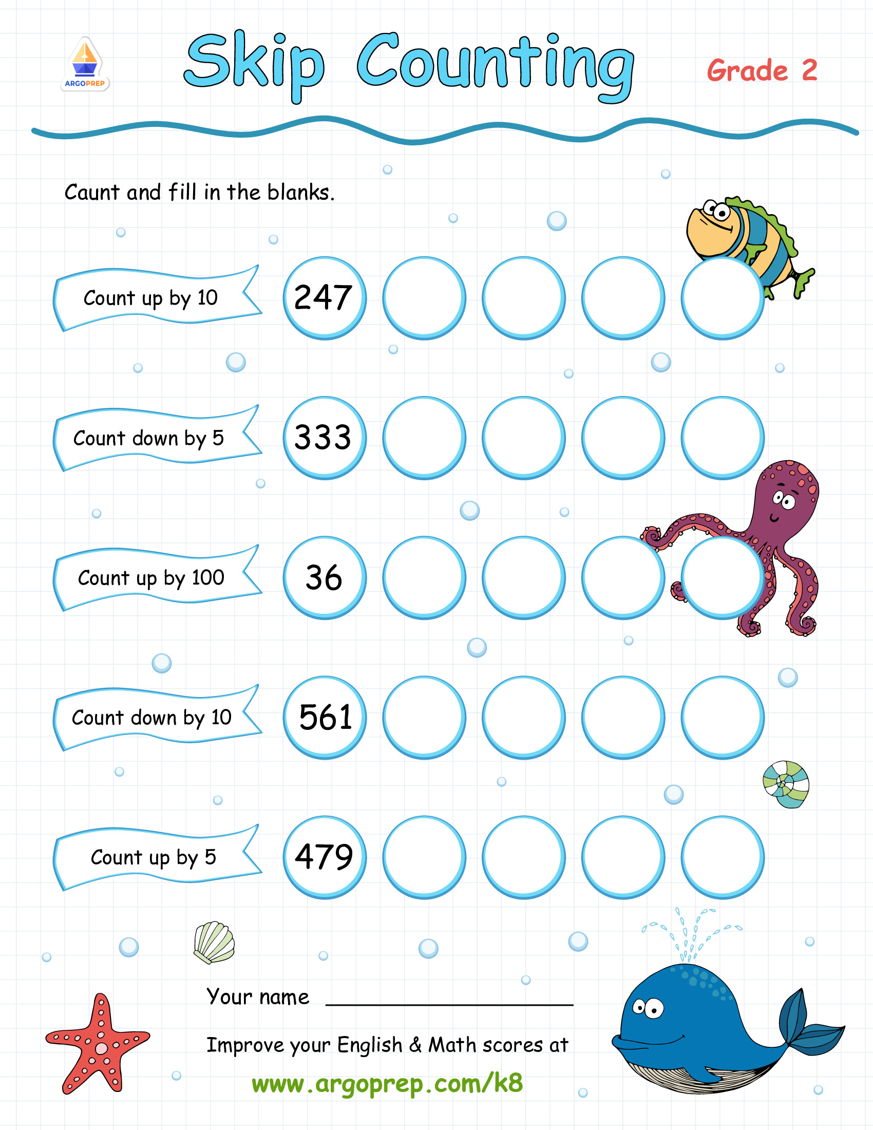 Skip Counting with Walter Whale