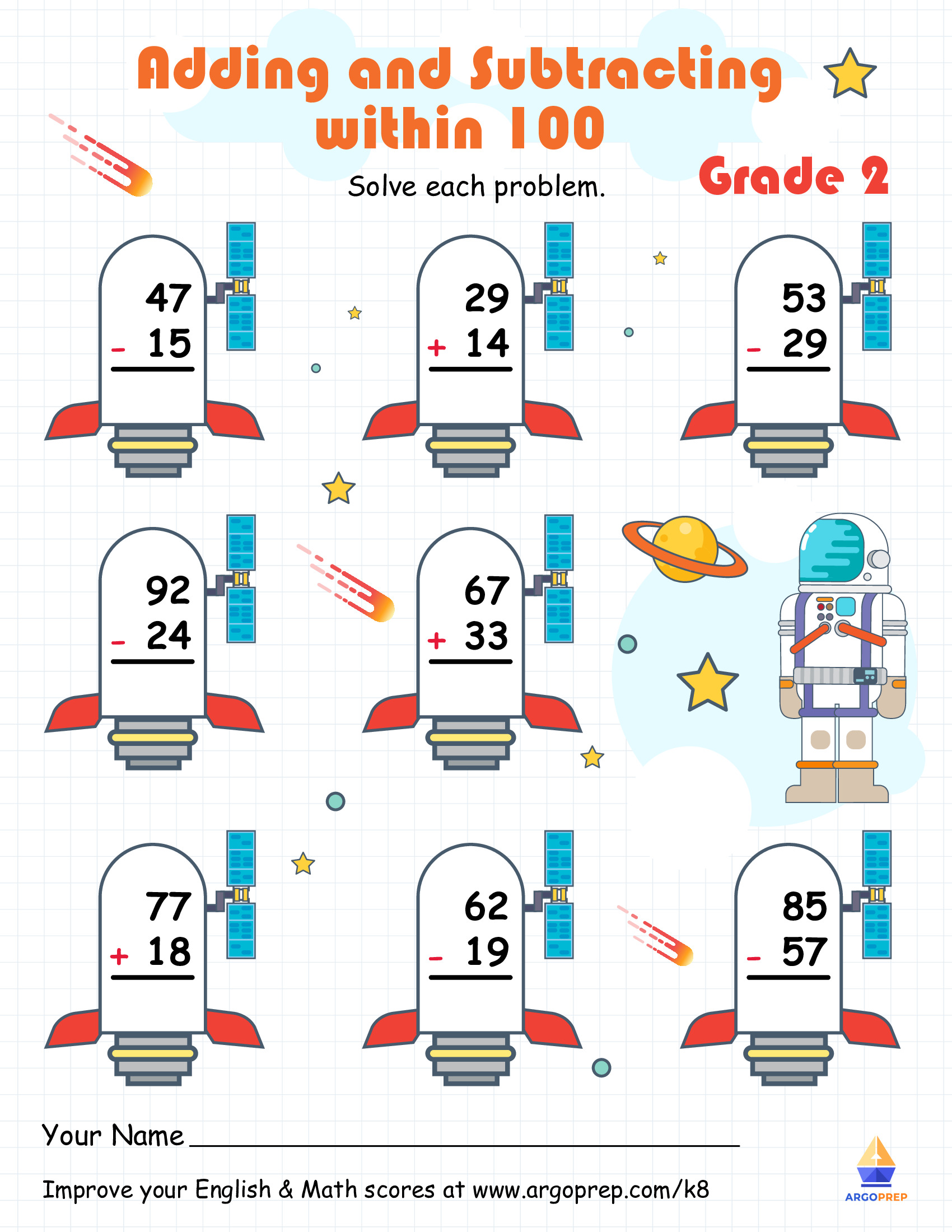 Pondering Sums and Differences with an Astronaut