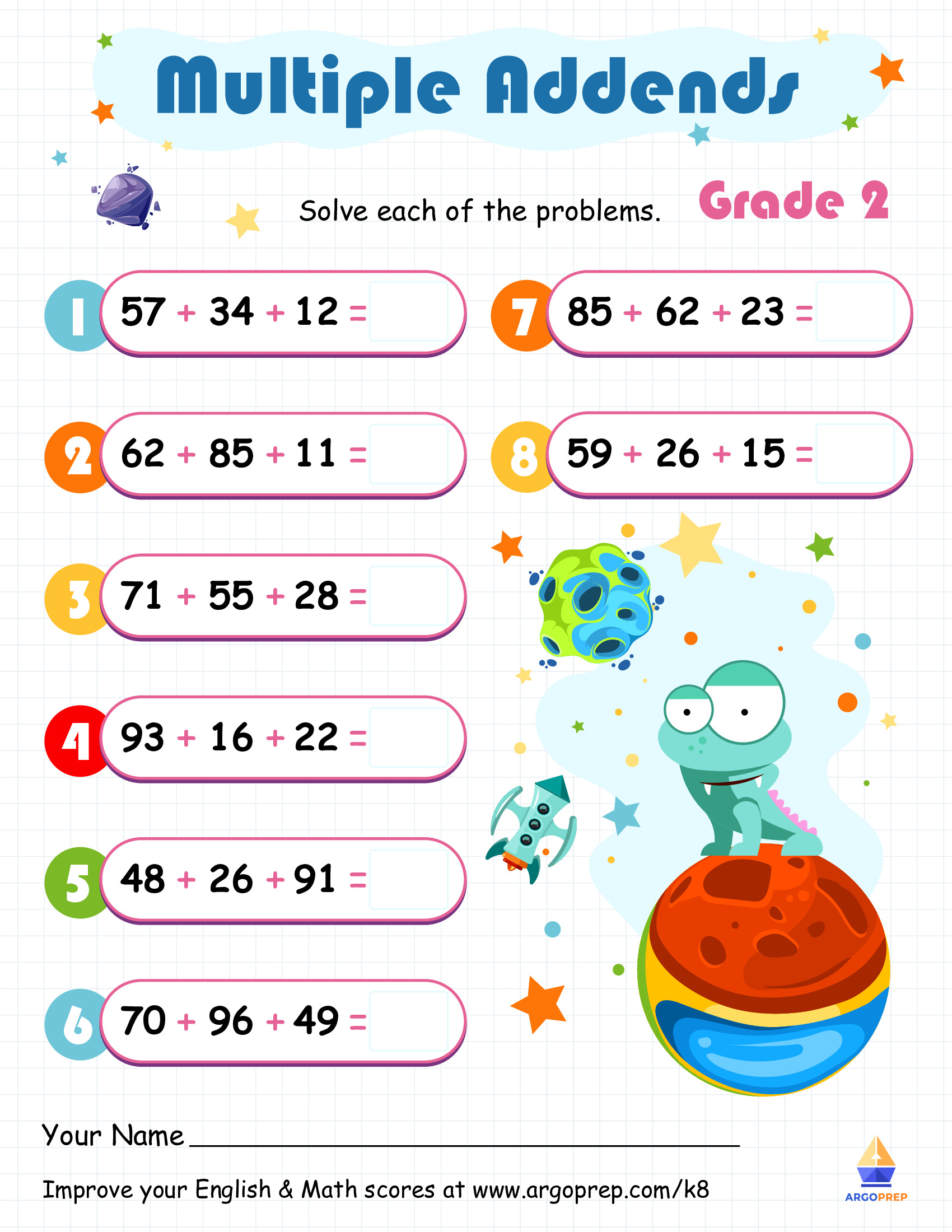 Blepee Hearts Two-Digit Numbers